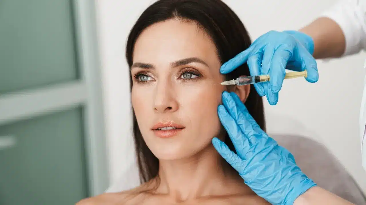 Photo of beautiful woman getting treatment Photo of beautiful woman getting treatment